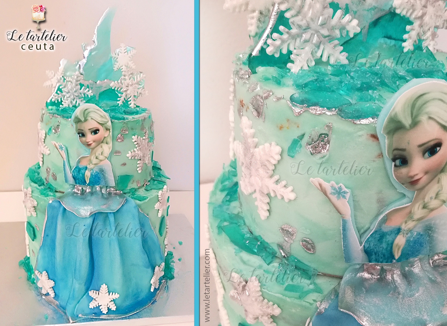 Tarta Elsa Frozen. Le tartelier Ceuta.