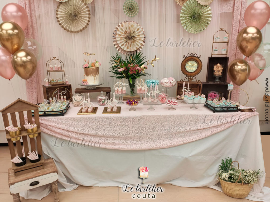 demasiado lento Celo Mesa dulces para baby shower. Le tartelier Ceuta.